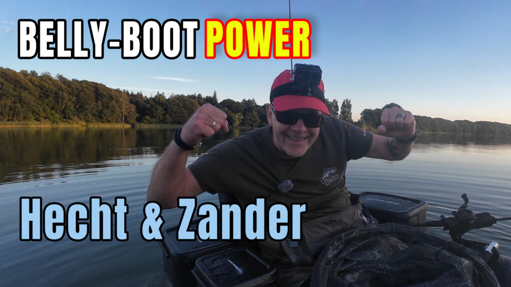 Belly-Boot-Power -Hecht und Zander auf dem See.